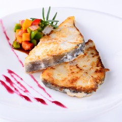 蓝雪MSC阿拉斯加真鳕鱼扒(钩钓)300g/袋*20/箱