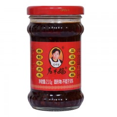 老干妈豆豉油辣椒精制牛肉末210g/瓶