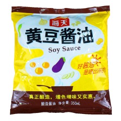 海天黄豆酱油350ml/袋