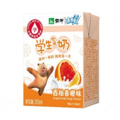 蒙牛学生奶西柚200ml*24盒/箱