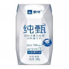 蒙牛学生奶纯甄酸奶200ml*24盒/箱