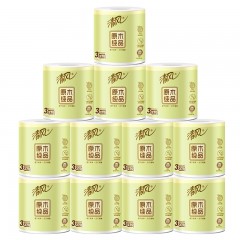 清风卷纸 原木纯品 3层 270段10卷/袋