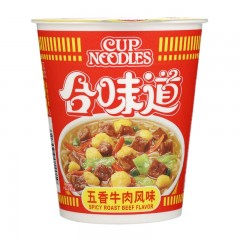 合味道五香牛肉杯面84g*12杯/箱