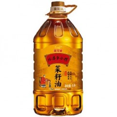金龙鱼 外婆乡小榨菜籽油 5L/桶